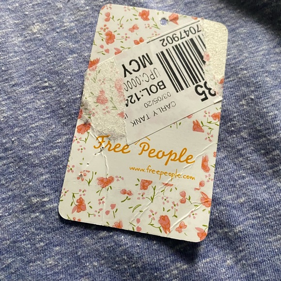 Free People Brilliant Cobalt Carly Tank - Picture 6 of 10